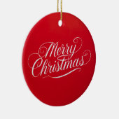 Happy New Year Merry Christmas Holiday Season セラミックオーナメント (右)