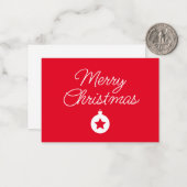 Happy New Year Merry Christmas Holiday Season ノートカード (正面/裏面インサイチュ)