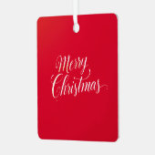 Happy New Year Merry Christmas Holiday Season メタルオーナメント (正面左)