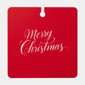 Happy New Year Merry Christmas Holiday Season メタルオーナメント (裏面)