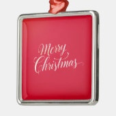 Happy New Year Merry Christmas Holiday Season メタルオーナメント (左)