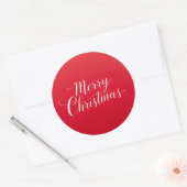 Happy New Year Merry Christmas Holiday Season ラウンドシール (封筒)
