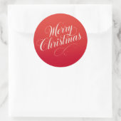 Happy New Year Merry Christmas Holiday Season ラウンドシール (バッグ)