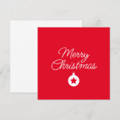 Happy New Year Merry Christmas Holiday Season Card (正面/裏面)