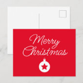 Happy New Year Merry Christmas Holiday Season Card シーズンポストカード (正面/裏面)