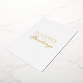 Happy New Year Merry Christmas Holiday Season Card 箔シーズンカード (回転した状態)