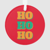 Happy New Year Merry Christmas Holiday Season HoHo オーナメント (裏面)