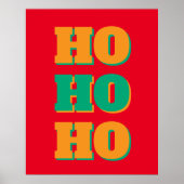 Happy New Year Merry Christmas Holiday Season HoHo ポスター (正面)
