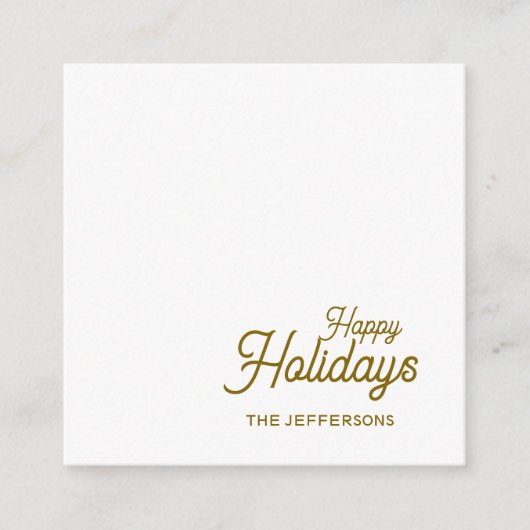 Happy New Year Merry Christmas Seasonal Family エンクロージャーカード (正面)