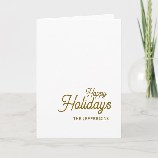 Happy New Year Merry Christmas Seasonal Family カード (正面)