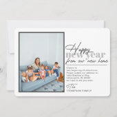 Happy New Year Moving Announcement写真 シーズンカード (正面)