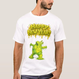 Happy New Year Mucus Monster Tシャツ