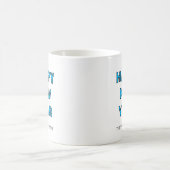 Happy New Year Mug Personalized Family Name custom コーヒーマグカップ (中央)