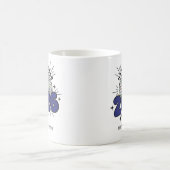Happy New Year Mug Personalized Family Name custom コーヒーマグカップ (中央)