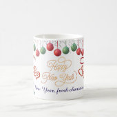 Happy New Year Mug – Premium Celebration design コーヒーマグカップ (中央)