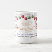 Happy New Year Mug – Premium Celebration design コーヒーマグカップ (中央)