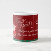 Happy New Year Mug – Premium Celebration Design ジャンボコーヒーマグカップ (正面)