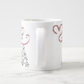 Happy New Year Mug – Premium Celebration design ジャンボコーヒーマグカップ (裏面)