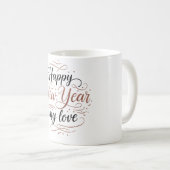 Happy New Year My Love Coffee Mug コーヒーマグカップ (正面右)