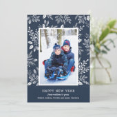 Happy New Year Navy Blue写真 シーズンカード (スタンド正面)