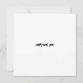 Happy New Year, New Year Greeting カード (裏面)