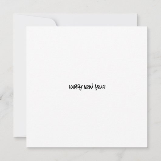Happy New Year, New Year Greeting カード (裏面)