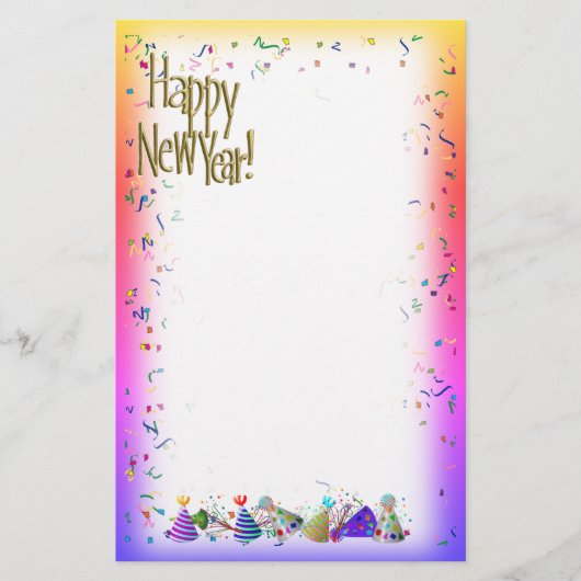 HAPPY NEW YEAR New Year's Stationery 便箋 (正面)