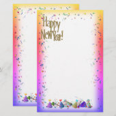 HAPPY NEW YEAR New Year's Stationery 便箋 (正面/裏面)