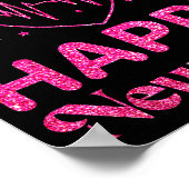 Happy New Year Nurse Crew Heartbeat New Years Eve  ポスター (角)