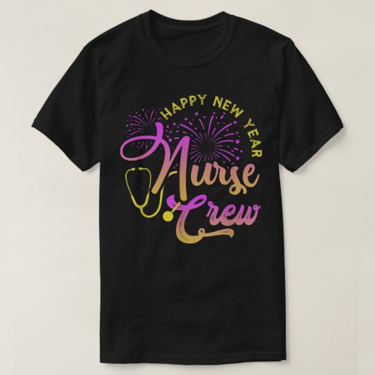 Happy New Year Nurse Crew New Year's Day 2022 Tシャツ (デザイン正面)