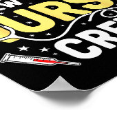 Happy New Year Nurse Shirt, Fireworks Stethoscope  ポスター (角)