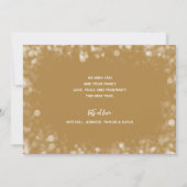 Happy New Year on金ゴールド数々の写真 シーズンカード (裏面)