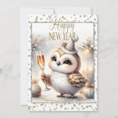 Happy New Year Owl 案内状 (正面)