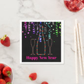 Happy New Year Paper Party Napkins スタンダードカクテルナプキン (インサイチュ)