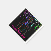 Happy New Year Paper Party Napkins スタンダードカクテルナプキン (角)