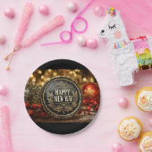 Happy New Year party ペーパープレート (パーティー)