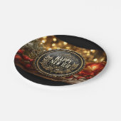 Happy New Year party ペーパープレート (アングル)