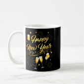 Happy New Year Party 2026 Ballon Family Matching  コーヒーマグカップ (左)