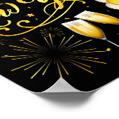 Happy New Year Party 2026 Ballon Family Matching  ポスター (角)