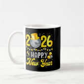 Happy New Year Party 2026 Balloon Family Matching コーヒーマグカップ (左)