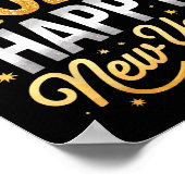 Happy New Year Party 2026 Fireworks Family Matchin ポスター (角)