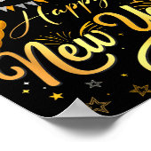 Happy New Year Party 2026 Funny Balloon Family Mat ポスター (角)