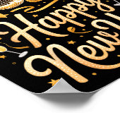 Happy New Year Party 2026 Funny Balloon Family Mat ポスター (角)