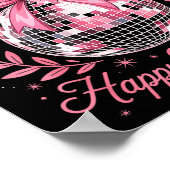 Happy New Year Party 2026 Funny Balloon Family Mat ポスター (角)