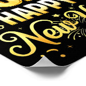 Happy New Year Party 2026 Funny Balloon Family Mat ポスター (角)