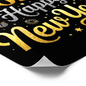 Happy New Year Party 2026 Funny Balloon Family Mat ポスター (角)