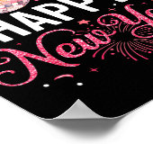 Happy New Year Party 2026 Funny Disco Ball Family  ポスター (角)