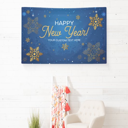 Happy New Year party backdrop 横断幕 (インサイチュ)