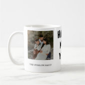Happy New Year  Personalized Family Name Photo   コーヒーマグカップ (左)