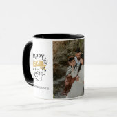 Happy New Year  Personalized Family Name Photo マグカップ (正面左)